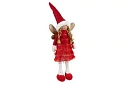 Karácsonyi piros tündér szárnyakkal – 40 cm