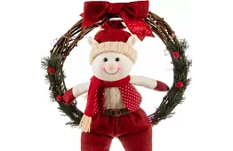 Karácsonyi ajtódísz ELF – 36 × 55 cm