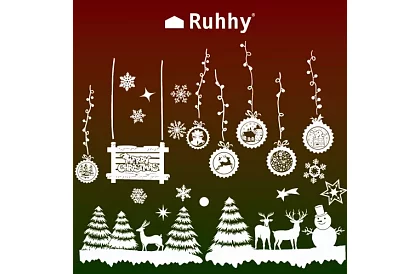 Karácsonyi matricák az ablakra – Christmas Time