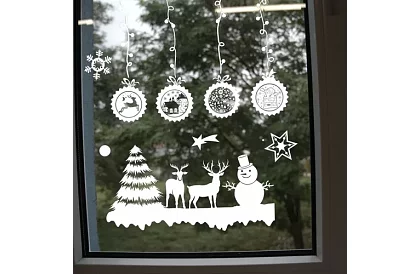 Karácsonyi matricák az ablakra – Christmas Time