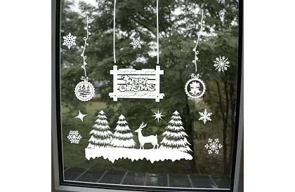 Karácsonyi matricák az ablakra – Christmas Time