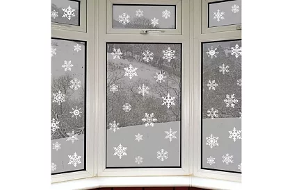 Karácsonyi ablakmatricák – hópely