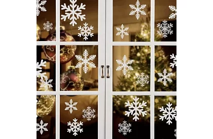 Karácsonyi ablakmatricák – hópely