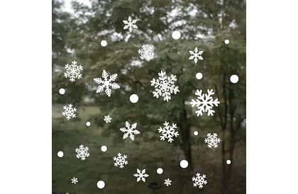 Karácsonyi ablakmatricák – hópely