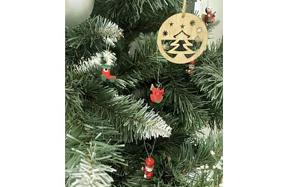 Karácsonyi fa díszek - 10 darab