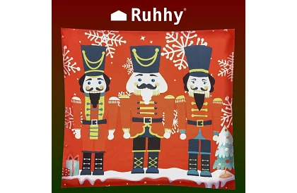 Dekoratív párnahuzat 45 × 45 cm – Diótörő minta