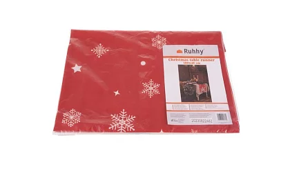 Hosszú karácsonyi futó 150 x 40 cm – piros manókkal