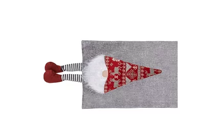 Hosszú karácsonyi futó manóval 215 x 34 cm