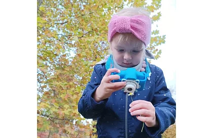 Digitális fényképezőgép gyerekeknek Full HD 32GB kártyával – kék