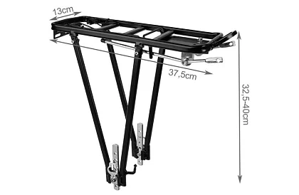 Alumínium kerékpártartó – hátsó tartó 35 kg