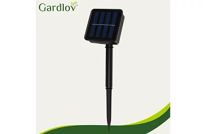 Dekoratív kültéri napenergiás lánc Balls – 10 méter, meleg fehér