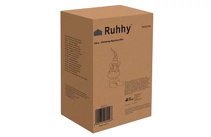 Karácsonyi ülő fehér tündér szárnyakkal – 32 cm