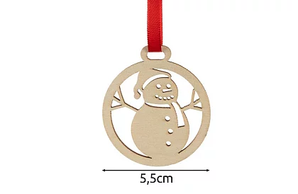 Fából készült karácsonyi díszek 36 darab