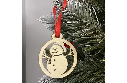 Fából készült karácsonyi díszek 36 darab