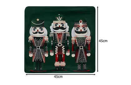 Dekoratív párnahuzat 40x40 cm – zöld Diótörő