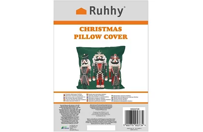 Dekoratív párnahuzat 40x40 cm – zöld Diótörő