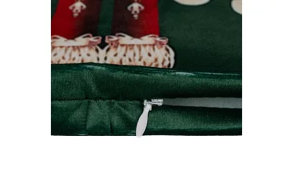 Dekoratív párnahuzat 40x40 cm – zöld Diótörő