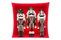 Dekoratív párnahuzat 40x40 cm – piros Diótörő