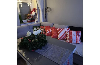 Dekoratív párnahuzat 40x40 cm – 4 darab boldog karácsonyt