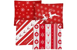 Dekoratív párnahuzat 40x40 cm – 4 darab boldog karácsonyt