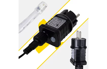 Karácsonyi LED függöny - eső 300 LED kültéri - 15m meleg fehér