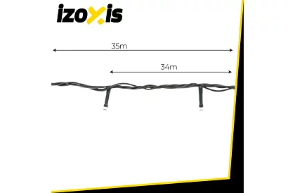 Karácsonyi LED fényfüzér 500 LED kültéri - 35m fehér