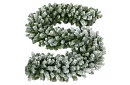 Karácsonyi sűrű lánc - zöld-fehér girland 270 cm