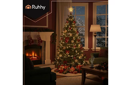 Műanyag karácsonyfa 210 cm