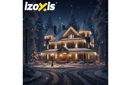 Karácsonyi LED függöny-eső 500 LED kültéri - 20m meleg fehér