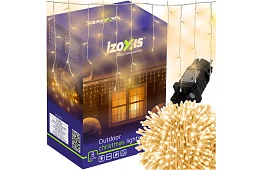 Karácsonyi LED függöny-eső 500 LED kültéri - 20m meleg fehér