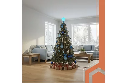 Műanyag karácsonyfa sűrű tűlevelekkel – 210 cm