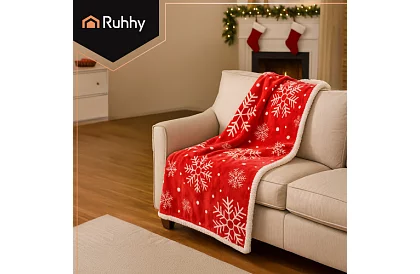 Karácsonyi flanel takaró 130 x 170 cm