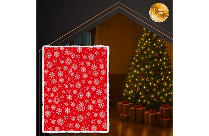 Karácsonyi flanel takaró 130 x 170 cm