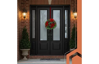 Karácsonyi koszorú az ajtóra, asztal - 30 cm