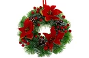 Karácsonyi koszorú az ajtóra, asztal - 30 cm