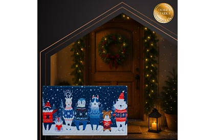 Karácsonyi lábtörlő 75x45 cm