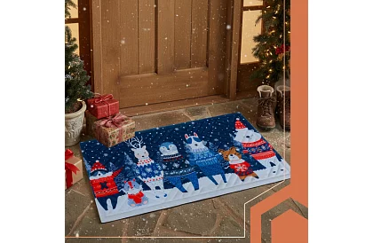 Karácsonyi lábtörlő 75x45 cm