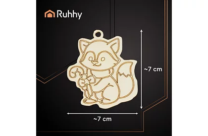 Fából készült karácsonyi díszek kiegészítéshez 24 db