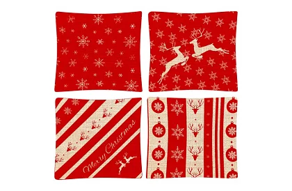 Dekoratív párnahuzat 40x40 cm – 4 darab a készletben