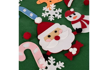 DIY filc karácsonyfát a falra - 90 cm