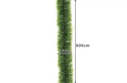 Hosszú karácsonyi lánc – zöld girland 6 méter