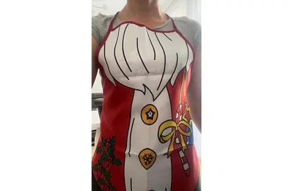 Szakács kötény - karácsonyi motívum