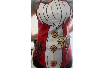 Szakács kötény - karácsonyi motívum