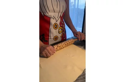 Szakács kötény - karácsonyi motívum