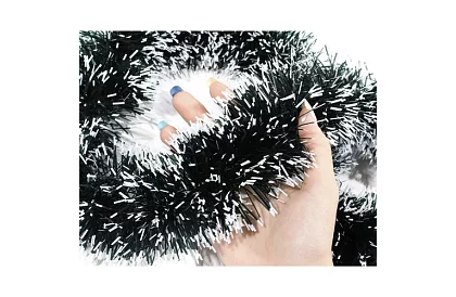 Hosszú karácsonyi lánc – fehér-zöld girland 6 méter