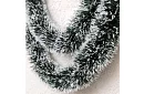 Hosszú karácsonyi lánc – fehér-zöld girland 6 méter
