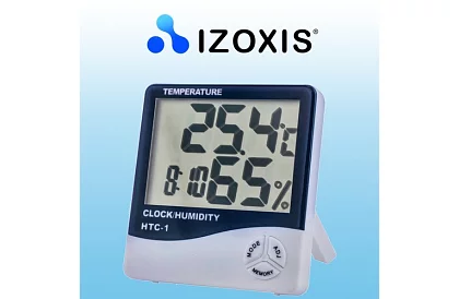 Digitális óra páratartalom- és hőmérsékletmérővel