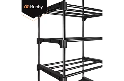 Előszobai polc 174x45x30 cm – cipősszekrény 10 polccal