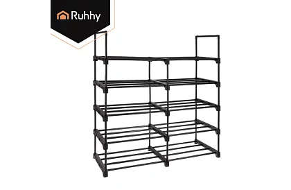 Előszobai polc 174x45x30 cm – cipősszekrény 10 polccal