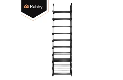Előszobai polc 174x45x30 cm – cipősszekrény 10 polccal